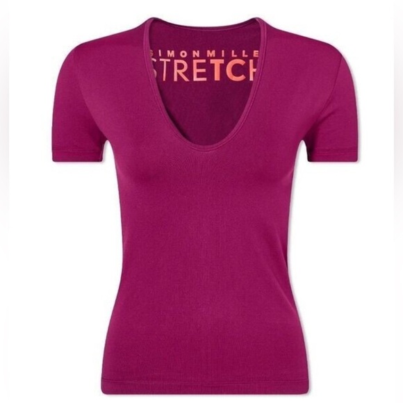 Simon Miller AIX jersey top plum - Picture 1 of 10